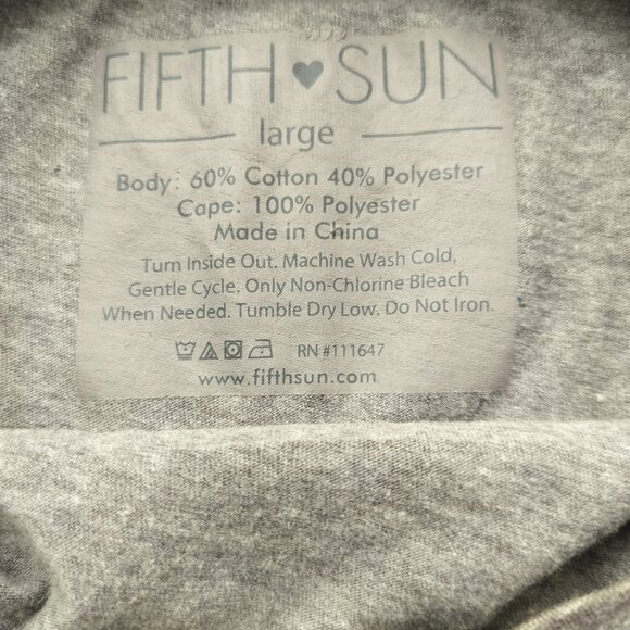 FIFTH SUN Tank Top USA Size Large Red,Grey Graphic Tank Patriotic - Picture 3 of 6